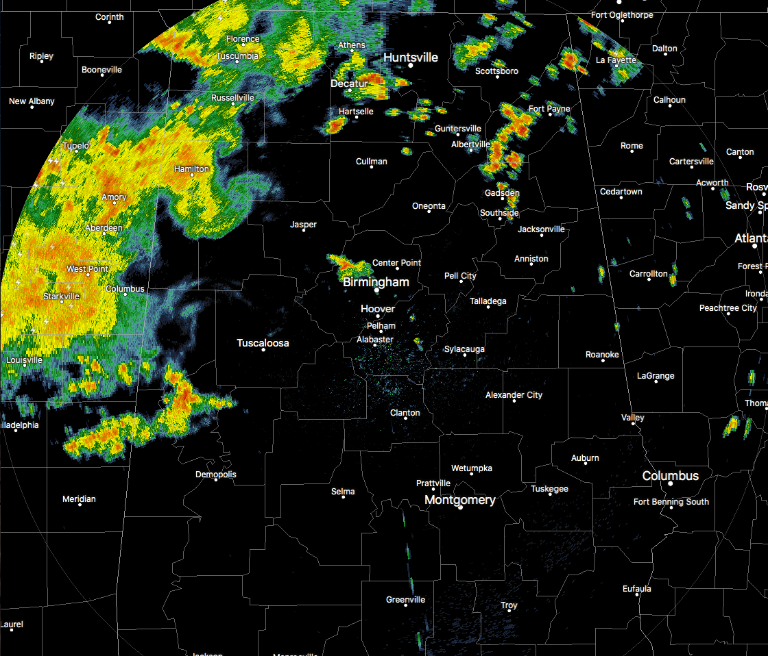 Rain Storms In The North Just After Midday Steamy In The South The Alabama Weather Blog Mobile