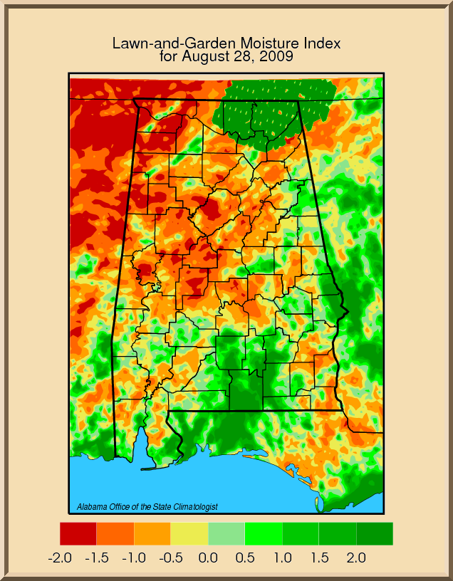 Alabama Lawn and Garden Index Aug 28 2009