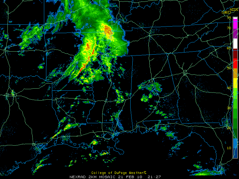 NEXRAD 21 Feb 10 2127z