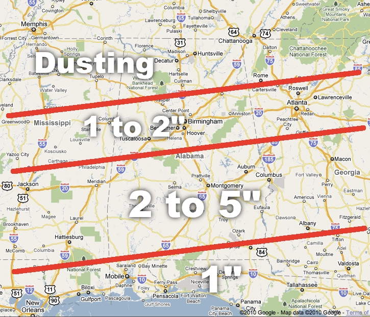 Updated Snow Projection