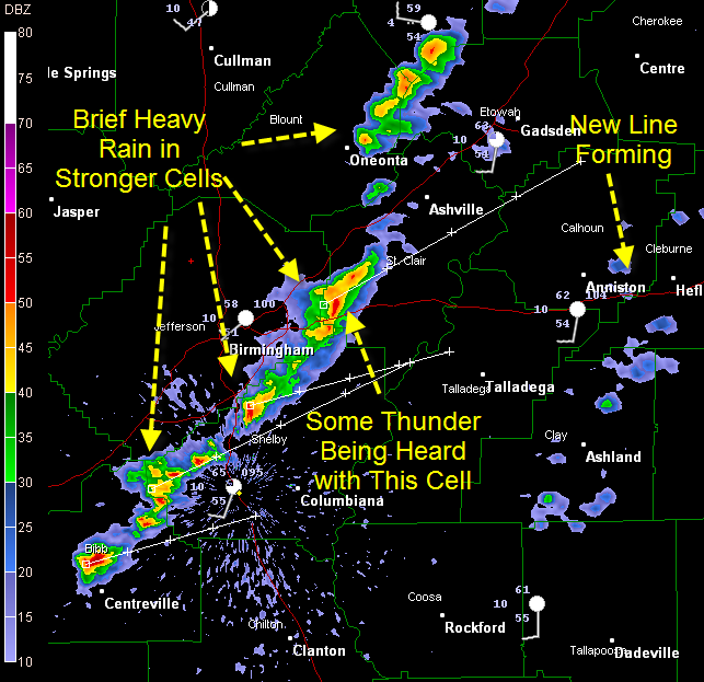St. Clair County Storm Strongest…Shelby Cells Growing
