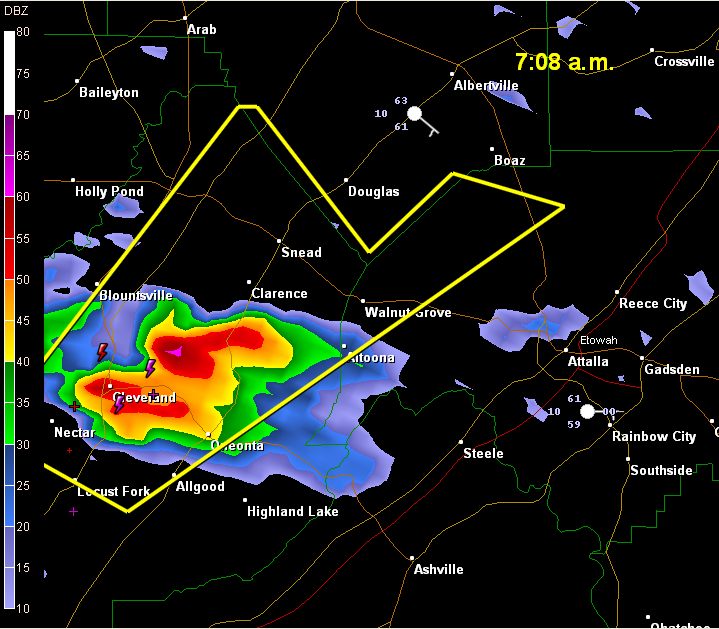 Blount, Etowah Severe Thunderstorm Warning… The Alabama Weather Blog