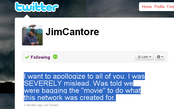 From Jim Cantore’s Twitter Account…