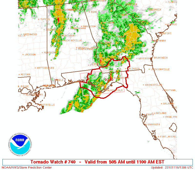 Tornado Watch To The South