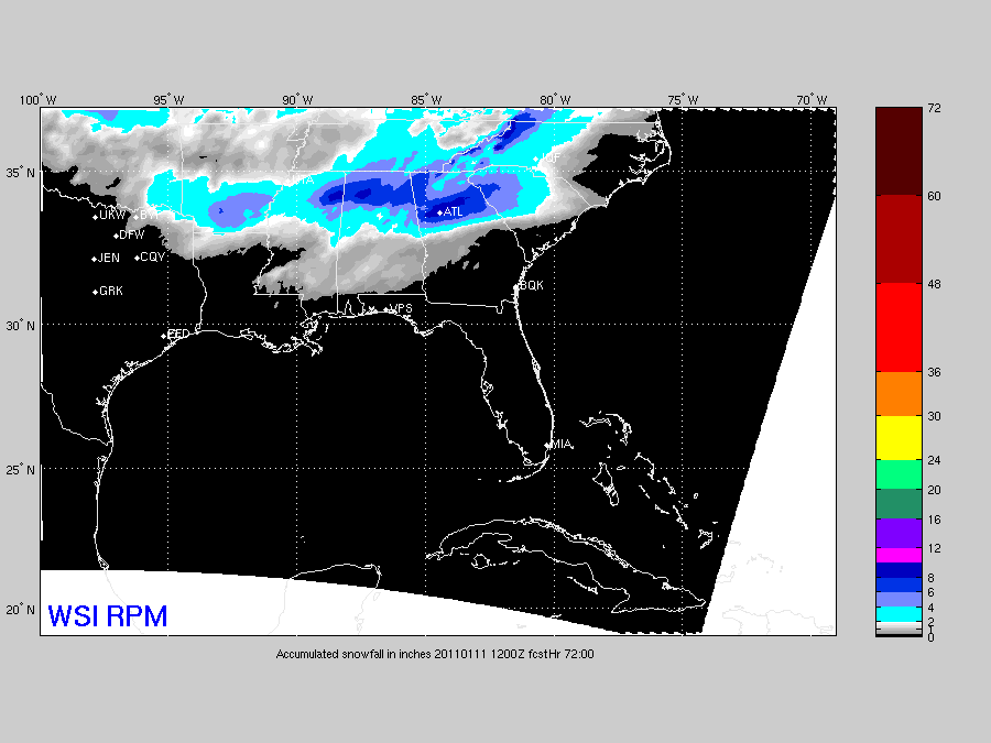 Updated Snow Accumulation Projection