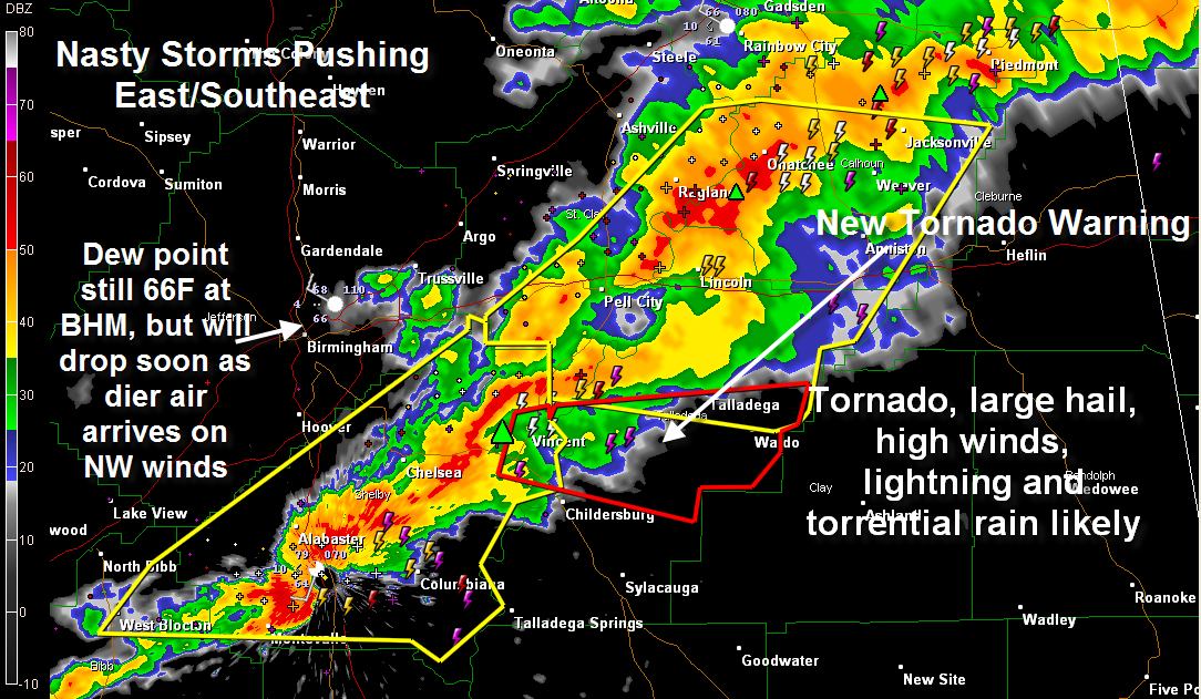 Nasty Storms in Shelby, Talladega and Calhoun The Alabama Weather Blog