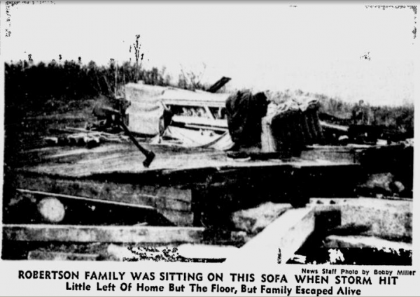The Candlestick Park family of tornadoes caused death and destruction along a 200 mile path all the way into Alabama. 