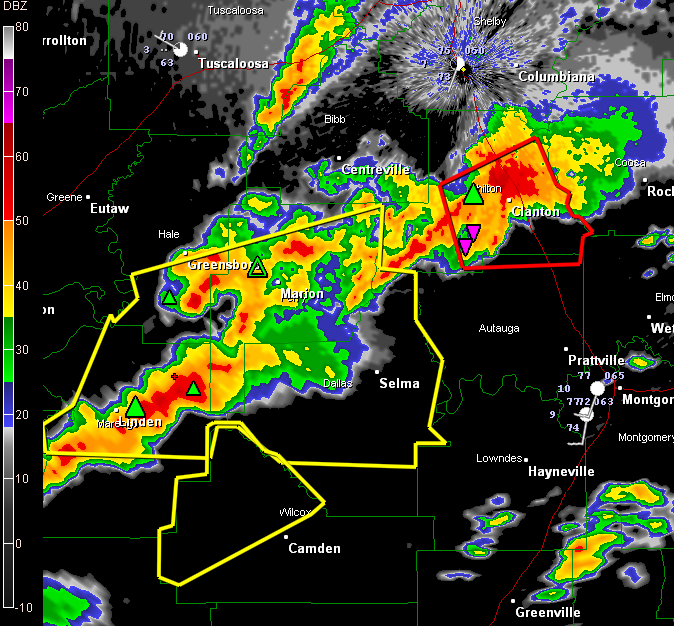 Severe Thunderstorm Warning: Dallas, Hale, Marengo and Perry