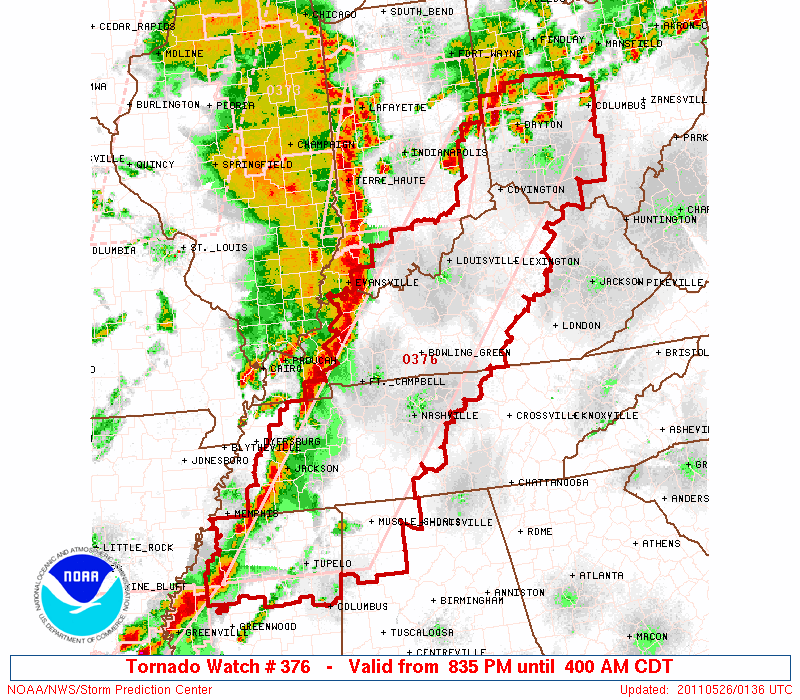 Tornado Watch – NW Alabama