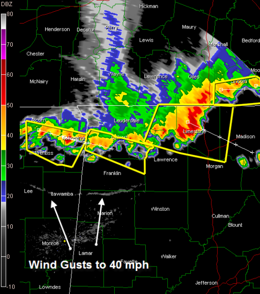 Marion/Winston/Lamar in Line for 40 mph Wind Gusts | Alabama Weather ...