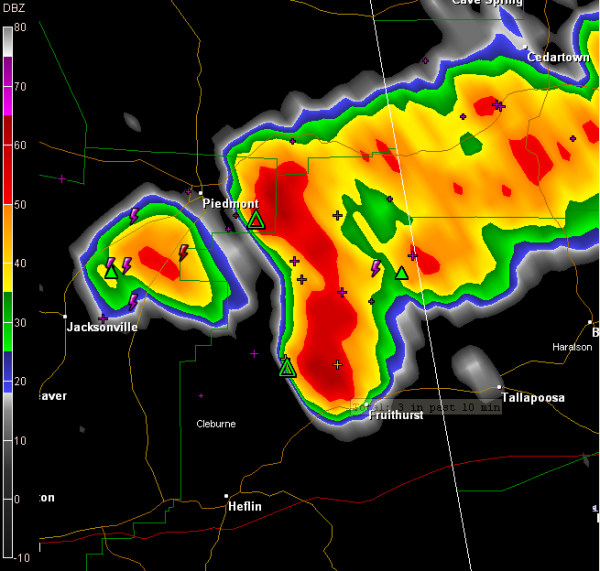 Storms Building Back into Cleburne/Calhoun The Alabama Weather Blog