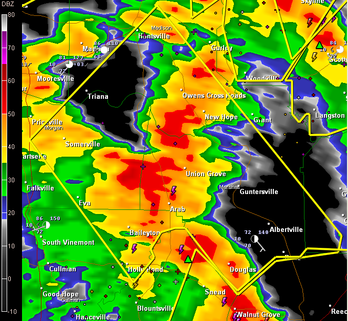 Severe Thunderstorm Warning Cullman, Madison, Dekalb, Marshal
