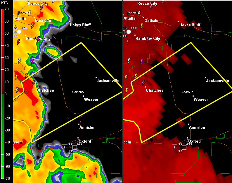 Severe Thunderstorm Warning St. Clair and Calhoun Counties The