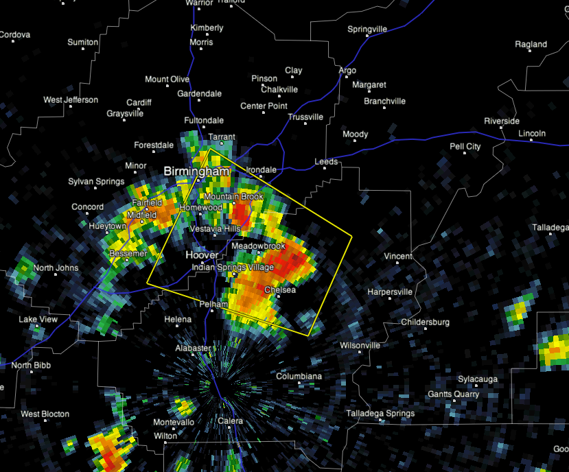 Severe T-Storm Warning B’ham Metro