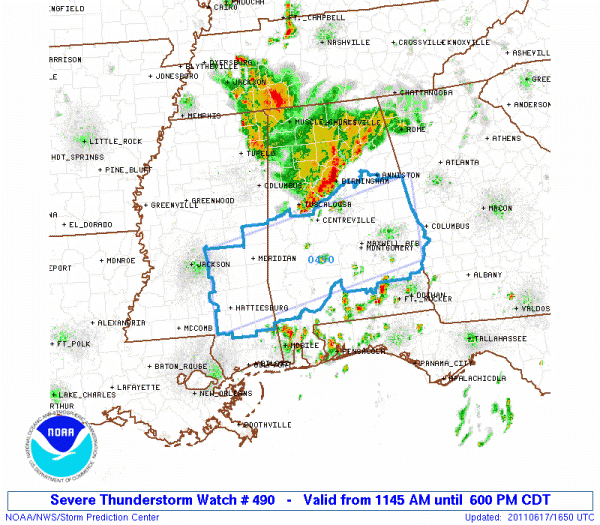 Severe Thunderstorm Watch Issued The Alabama Weather Blog