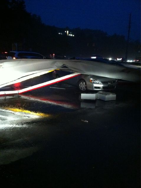 Wind Damage At Acton Rd/I-459