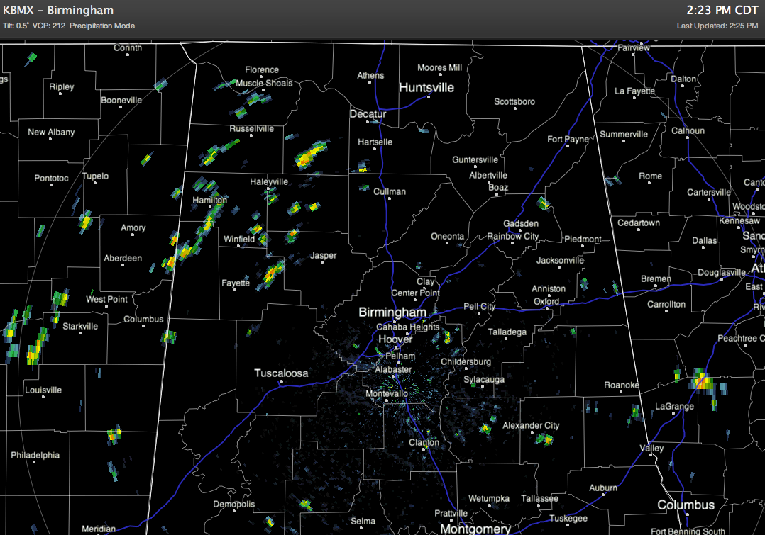 Widely Scattered Showers/Storms