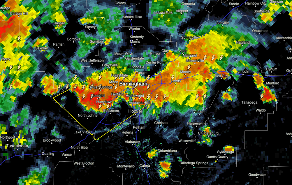 Severe Storms Moving Through B’ham Metro