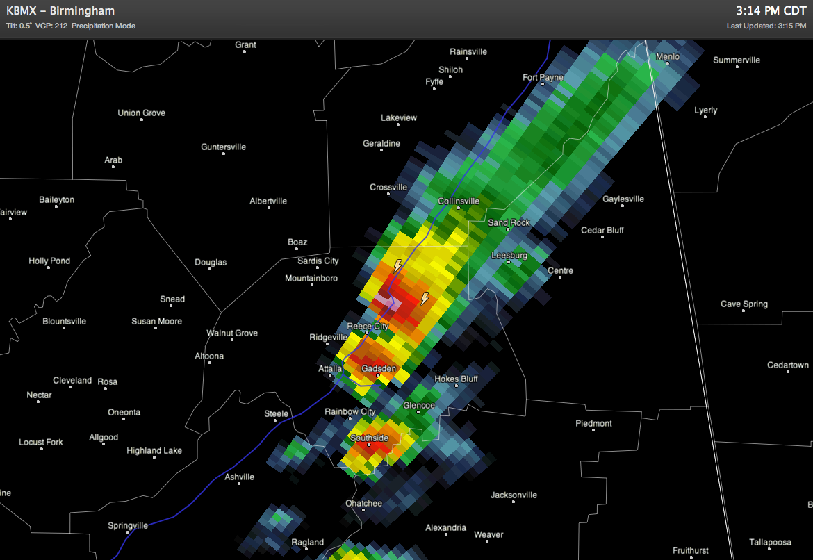 Hail Over Etowah County