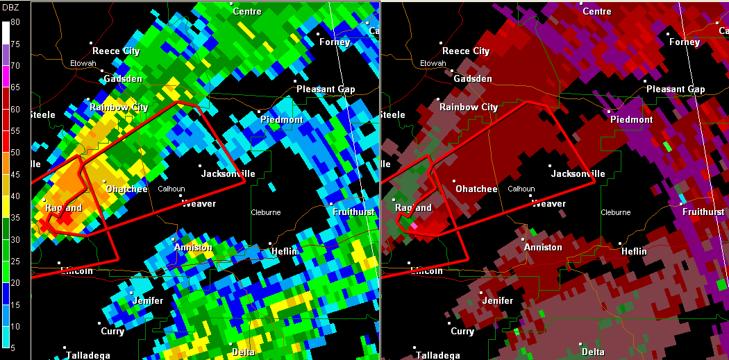 Tornado Warning Northern Calhoun until 1100 The Alabama Weather Blog