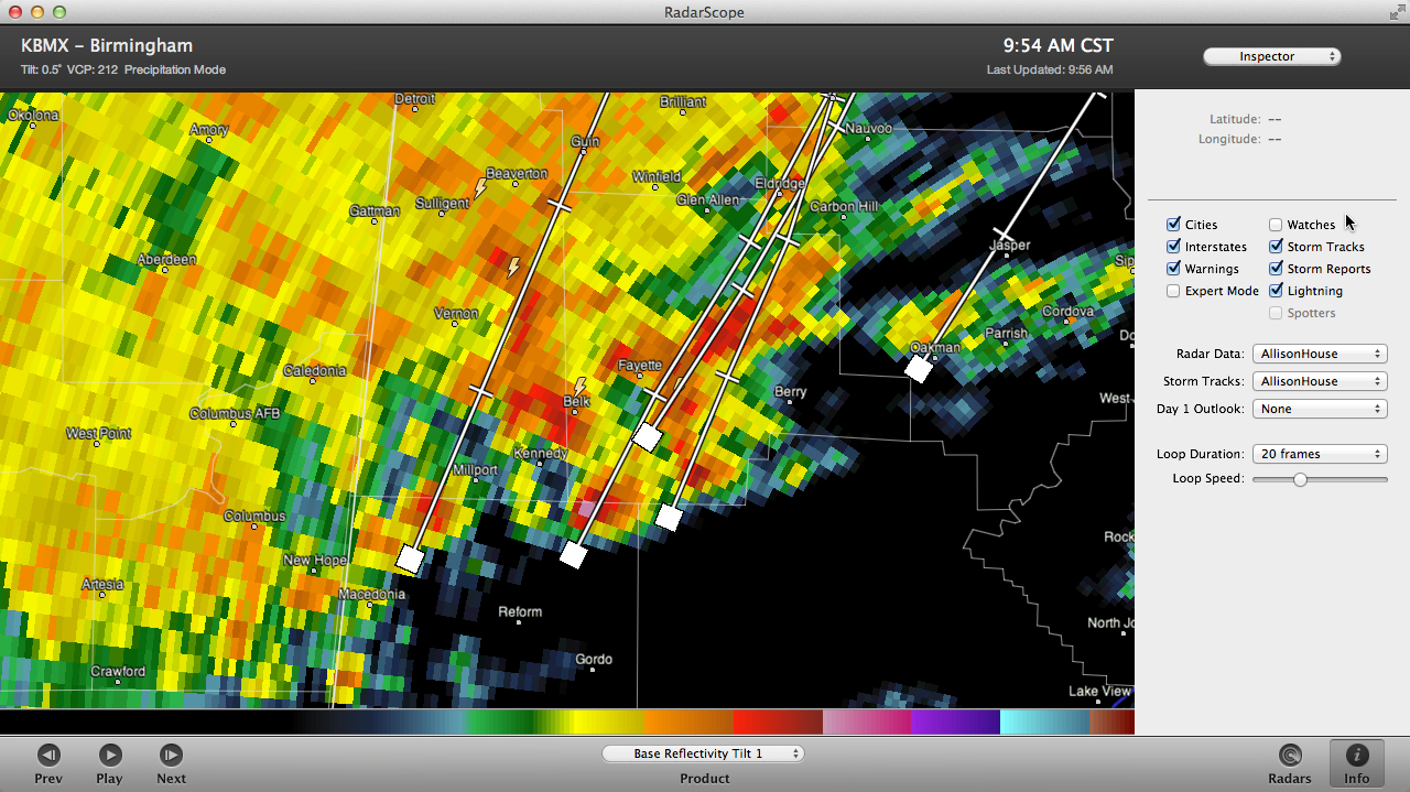 Tornado Watch Issued; Strong Storms Pickens/Fayette The Alabama