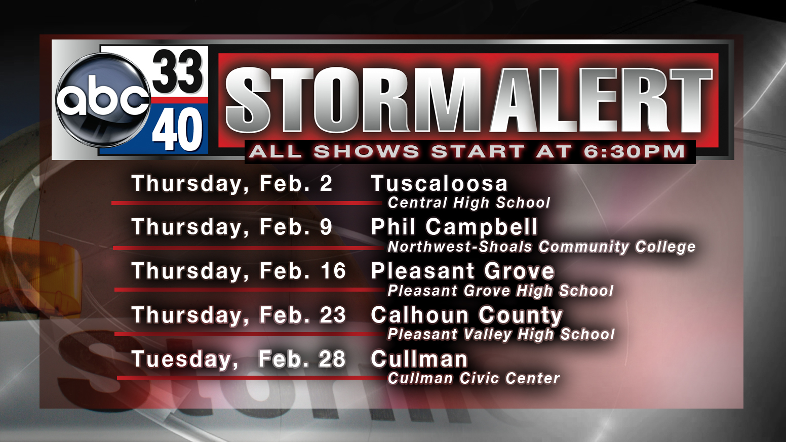 Storm Alert Tour Set