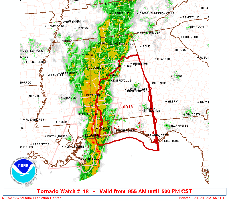 Tornado Watch Until 5:00