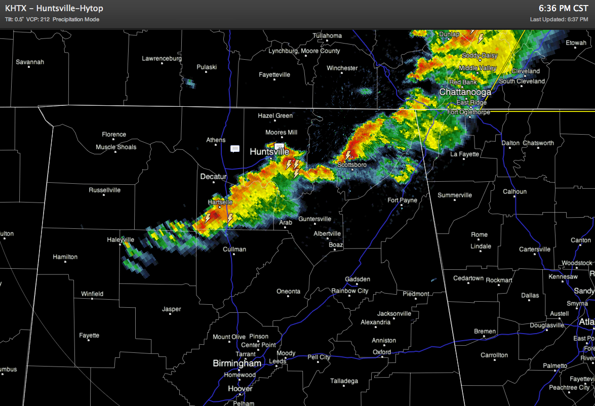 Storms Over North Alabama