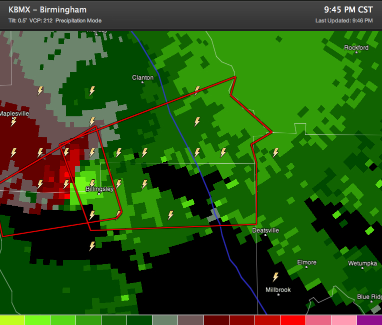 Tornado Warning: Chilton/Autauga