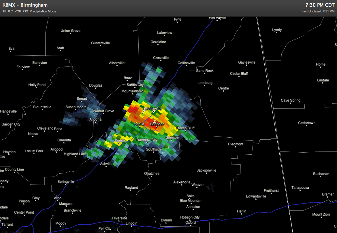 Strong Storm Over Gadsden