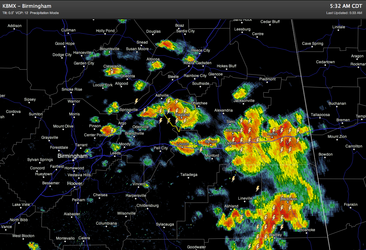 East Alabama Storms