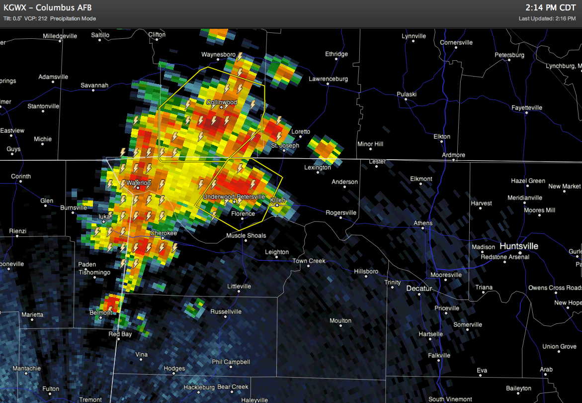 Storms Over Northwest Alabama