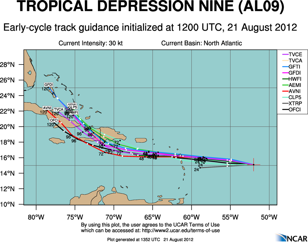 Midday NHC Update On TD 9