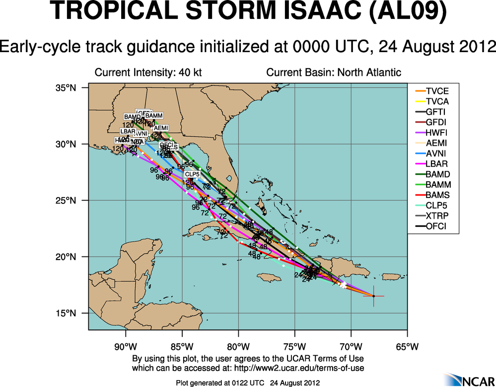 Isaac More Of A Threat To The Central Gulf Coast