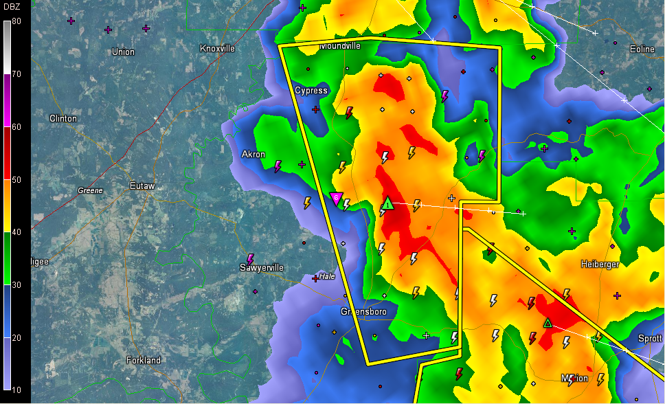 Severe Thunderstorm Warning Hale County The Alabama Weather Blog
