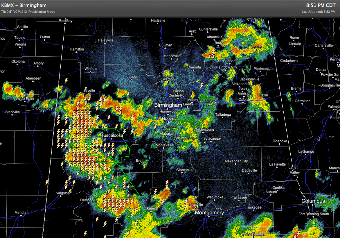 High Flooding Potential Over West Alabama
