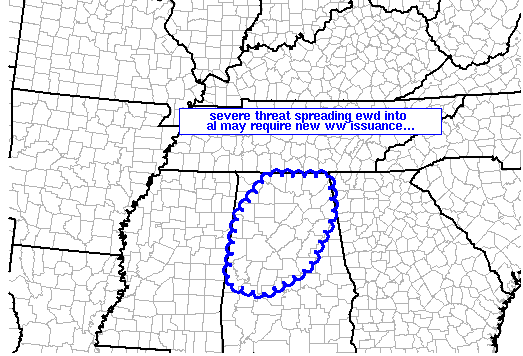 Watch May Be Required for West Alabama