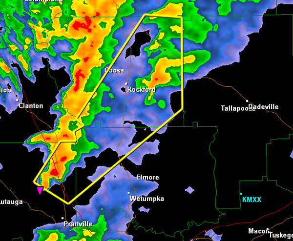 Severe Thunderstorm Warning : Autauga/Coosa/Elmore until 11 AM