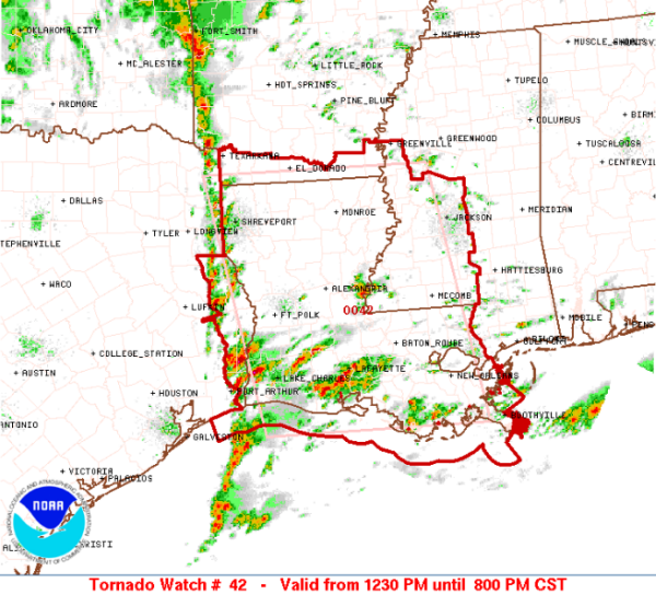 New Tornado Watch to our West