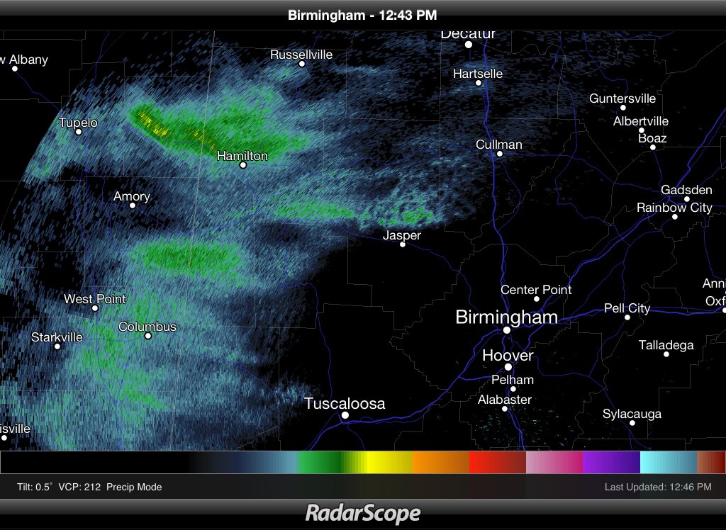 Sleet Over West Alabama