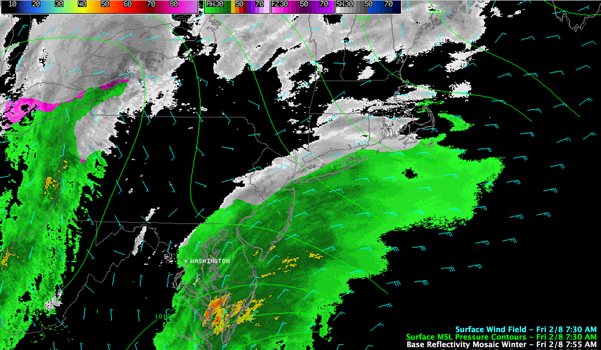 Northeast U.S. Blizzard Beginning