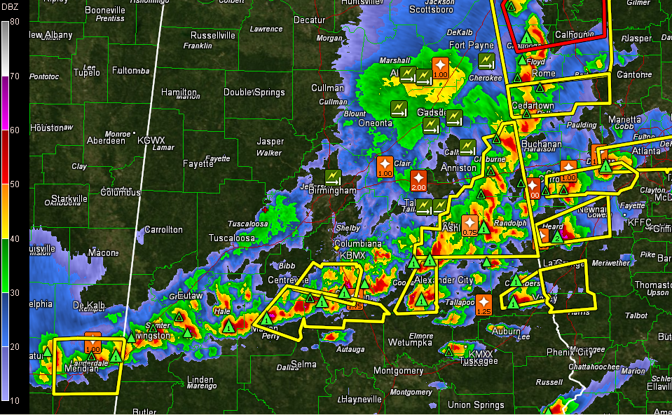 Severe Weather Threat Over North and West of the Line of Storms