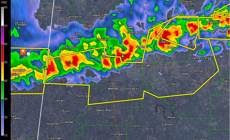 Severe Thunderstorm Warning Dallas, Marengo, Perry and Sumter