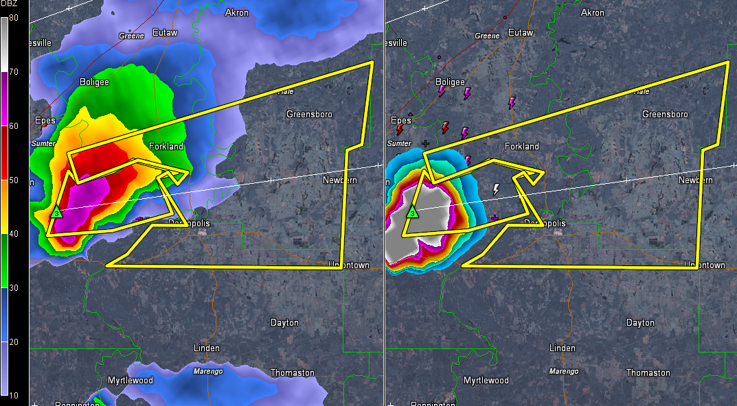 Big Hail Coming for Greensboro/Dempolis The Alabama Weather Blog