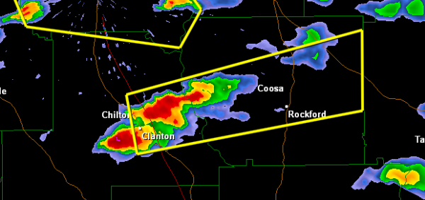 Severe Thunderstorm Warning: Chilton/Coosa until 4:30 PM
