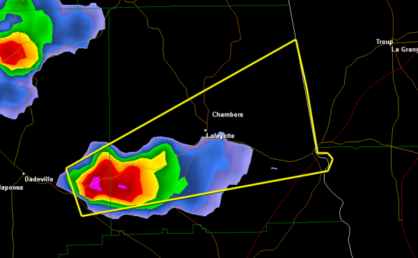 Severe Thunderstorm Warning: Tallapoosa/Chambers until 5:15 PM