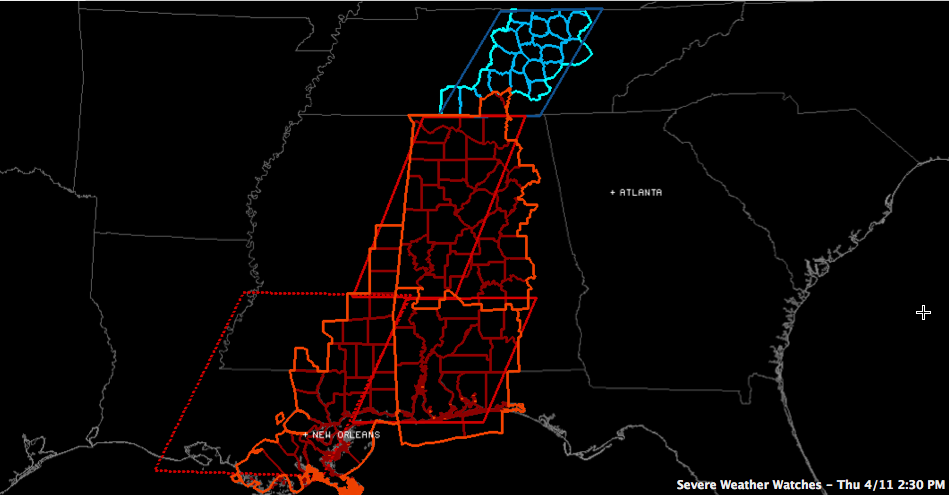 Tornado Watch Expanded