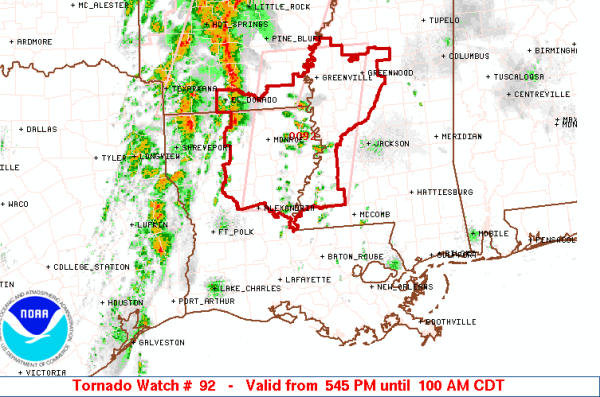 Severe Storms to Our West