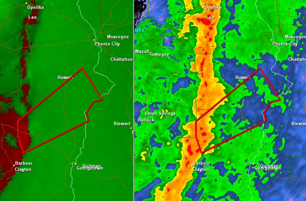 Tornado Warning Barbour/Russell Counties until 10:15 PM