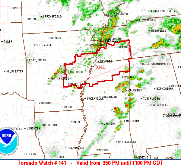 Tornado Watch Issued to Our Northwest